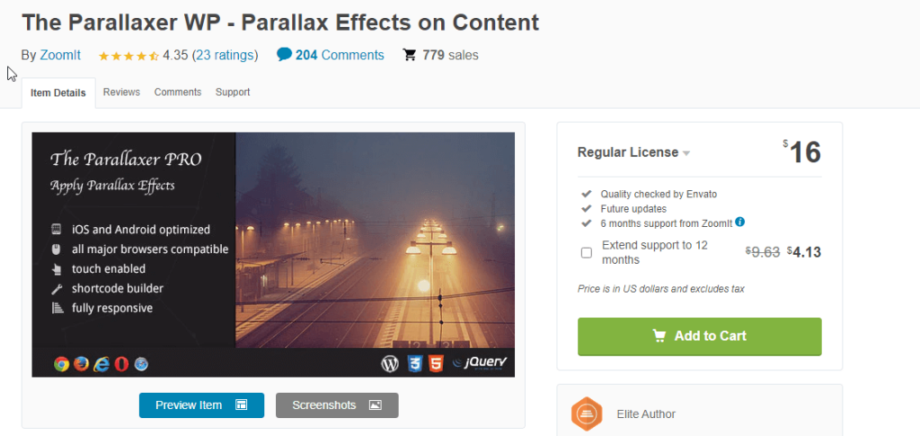 PARALLAXER 2, One click 3D Parallax Script, Add Ons