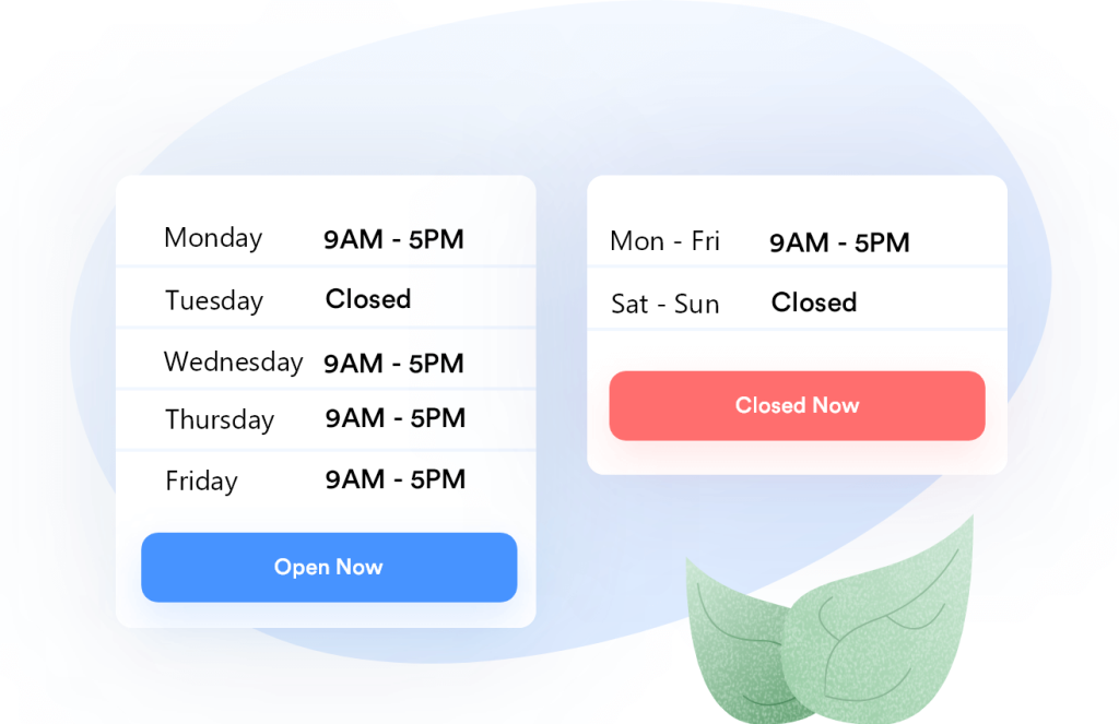 Business hours indicator plugin