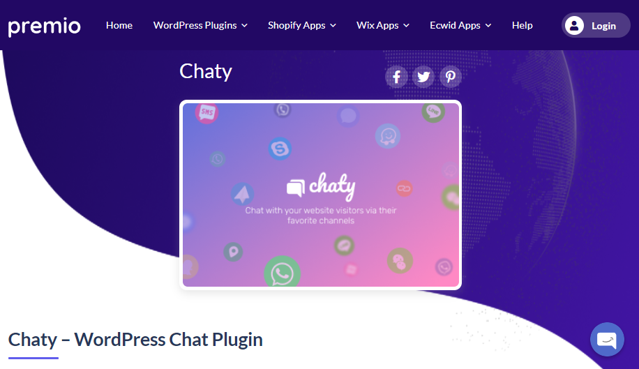 Chaty WordPress Chat Plugin