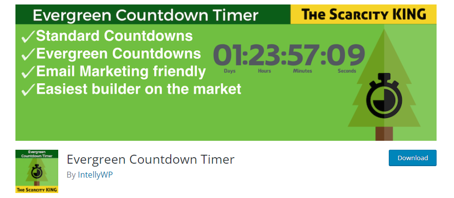 Evergreen Countdown Timer - WordPress Countdown Timer plugin