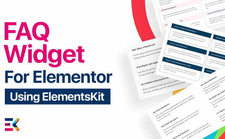 ElementsKit FAQ widget