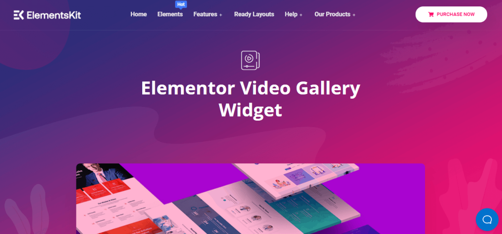 Video gallery widget by ElementsKit, one of the best WordPress video gallery plugins