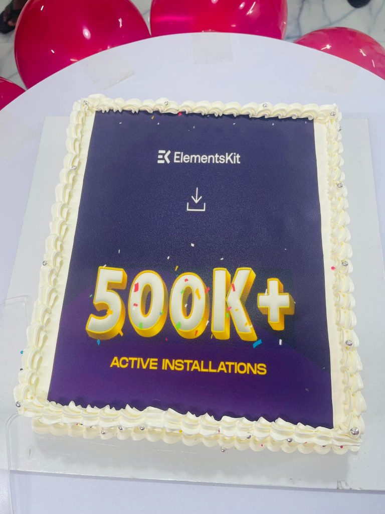 Elementskit 500k Cake