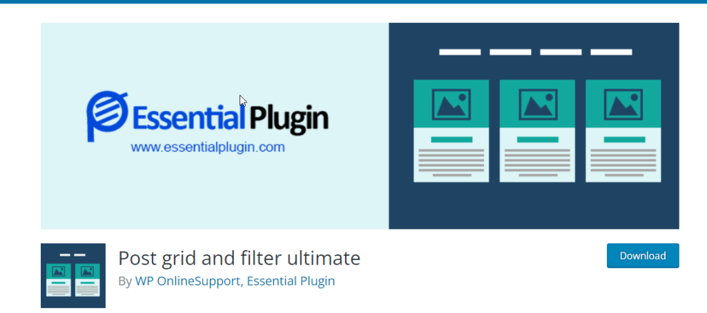Post grid and filter ultimate a free Post grid plugins for WordPress