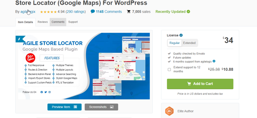 Store Locator (Google Maps) For WordPress