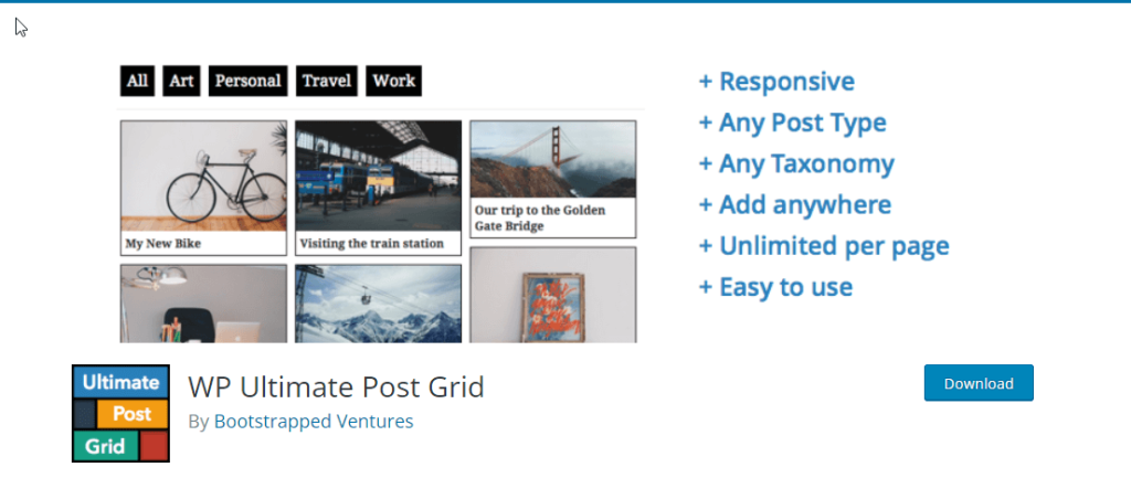WP Ultimate post grid Post grid plugins for WordPress