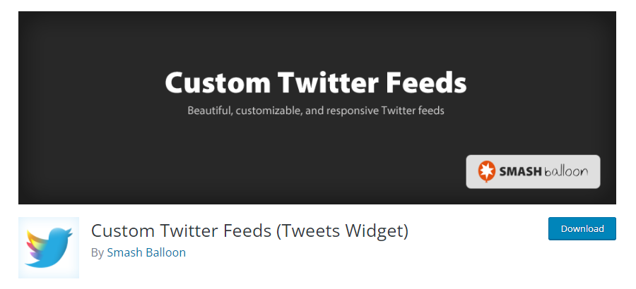 Custom Twitter Feeds (Tweets Widget) Twitter Feed Plugin for WordPress