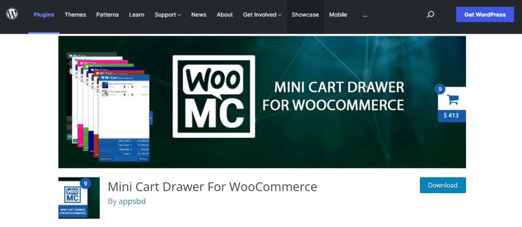 Mini Cart Drawer For WooCommerce