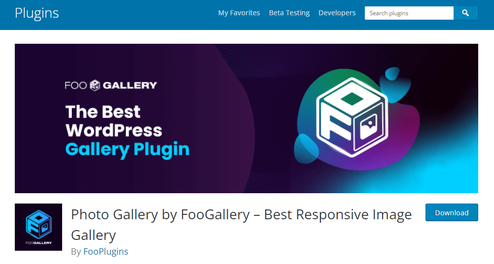 Photo Gallery by FooGallery is one of the best WordPress video gallery plugins