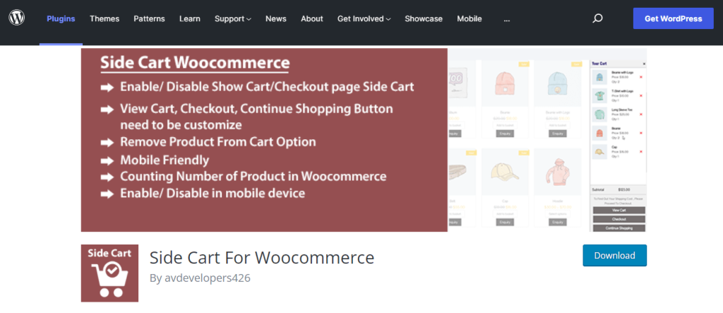Side Cart For WooCommerce 