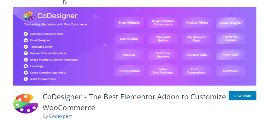 Codesigner Best Plugins to customize the WooCommerce product page | WooCommerce single product page customizer