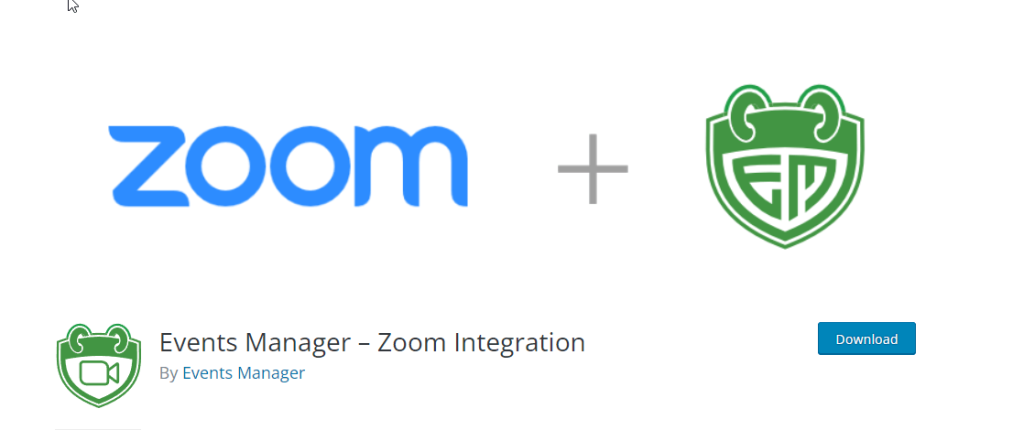 Events Manager – Zoom Integration embed zoom meeting in wordpress | wordpress video conference plugin