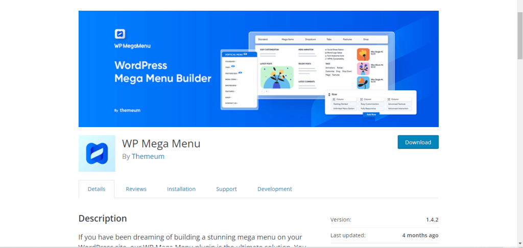 wp mega menu builder