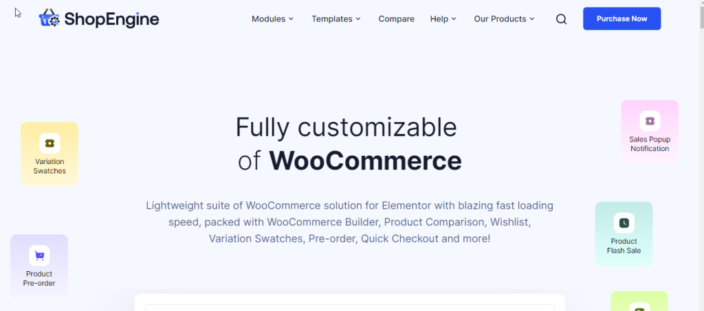 ShopEngine on of the best WooCommerce shop page plugins