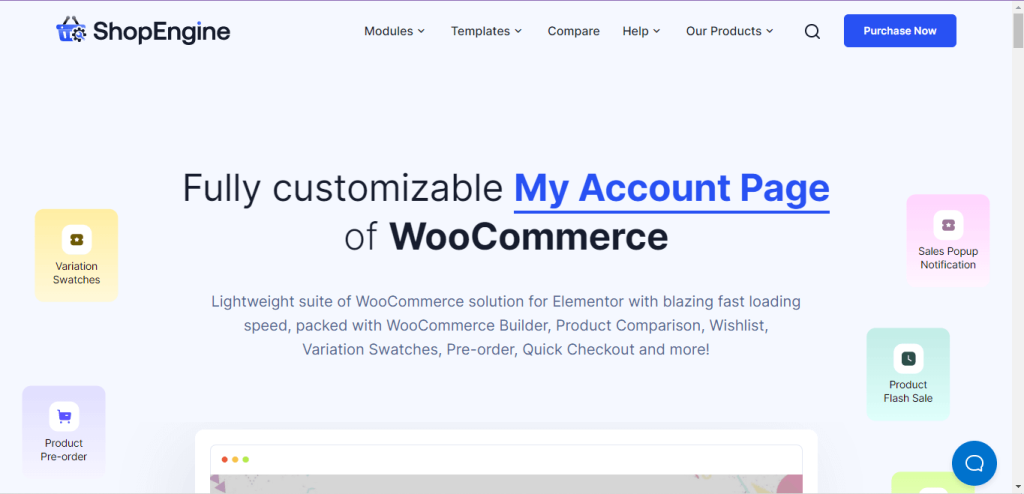 WooCommerce my account customization plugin