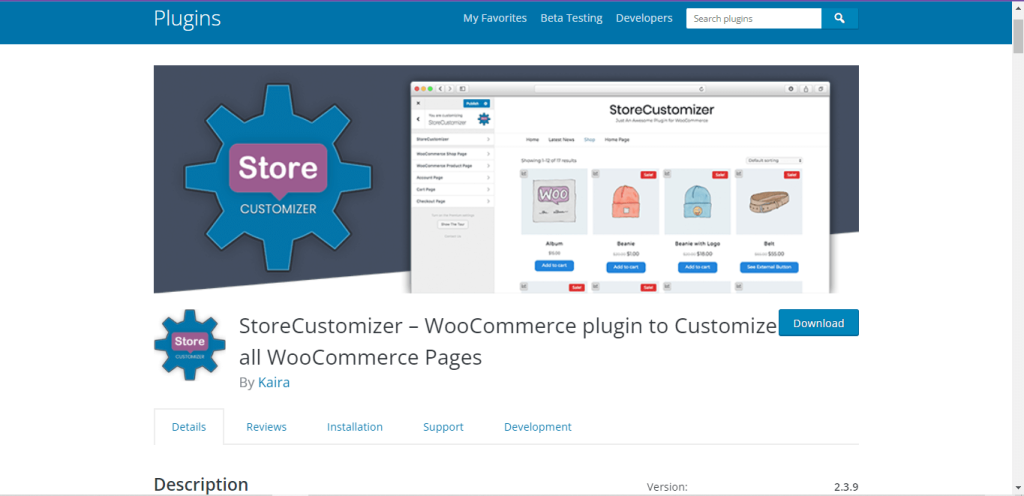 StoreCustomizer WooCommerce my account customization plugin