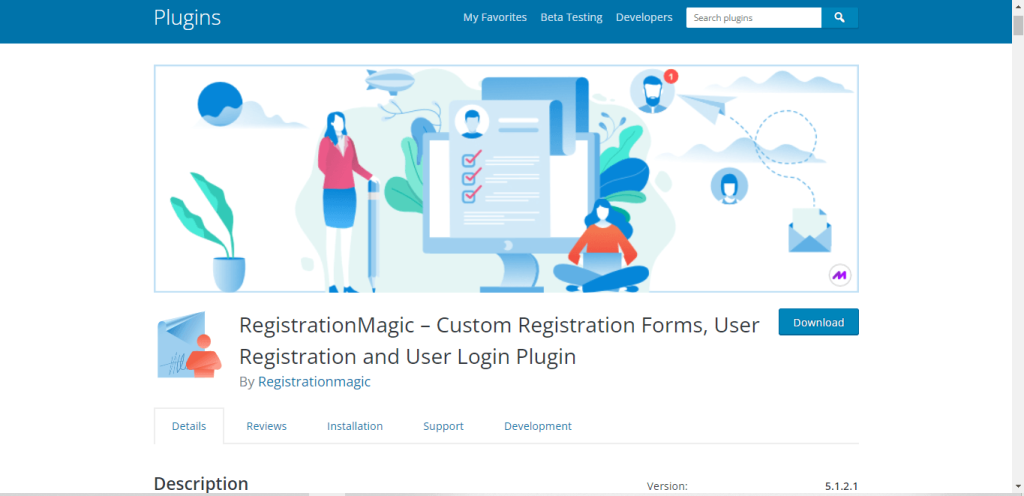 RegistrationMagic user registration plugin for WordPress