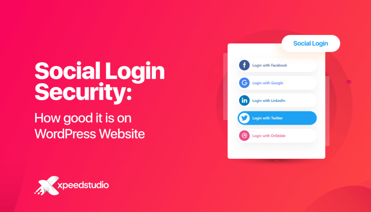 Social login security banner