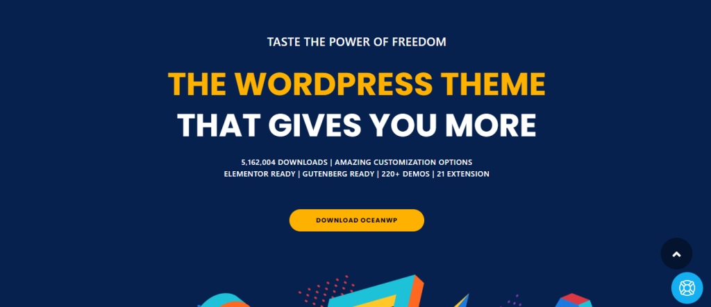 OcreanWP is the perfect WordPress blog theme