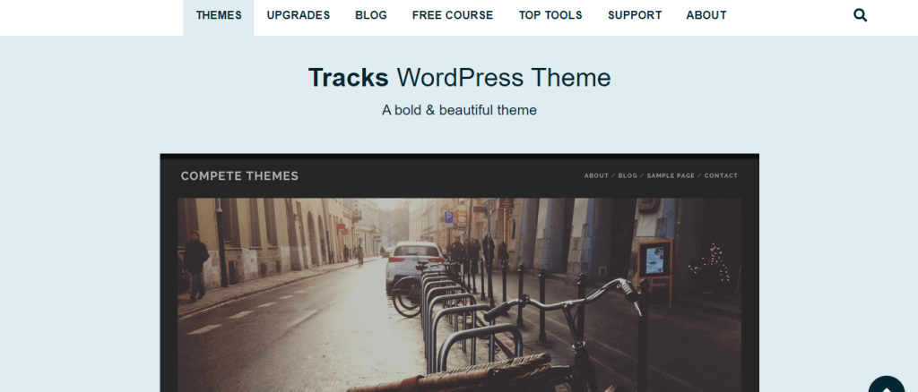 Tracks WordPress theme for blogs