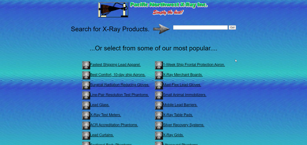 Pacific Northwest X-ray Inc. bad website design