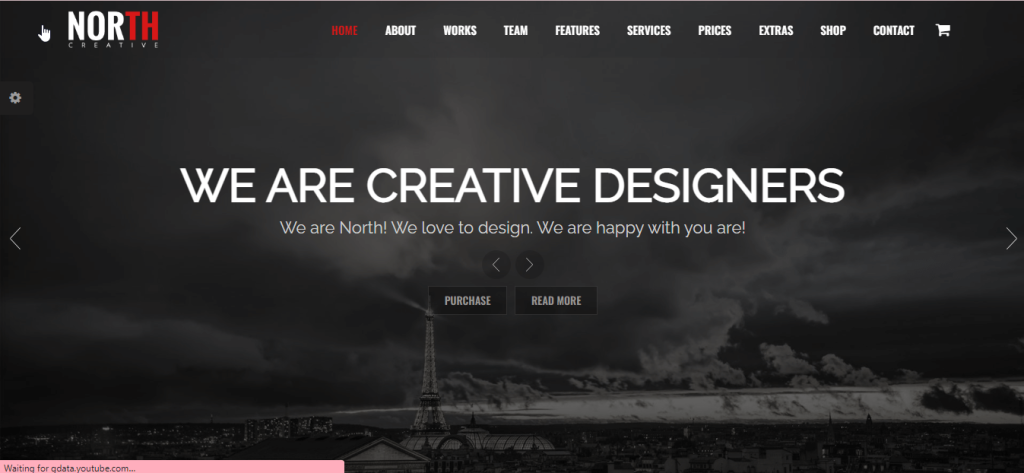 North -  one column theme for wordpress