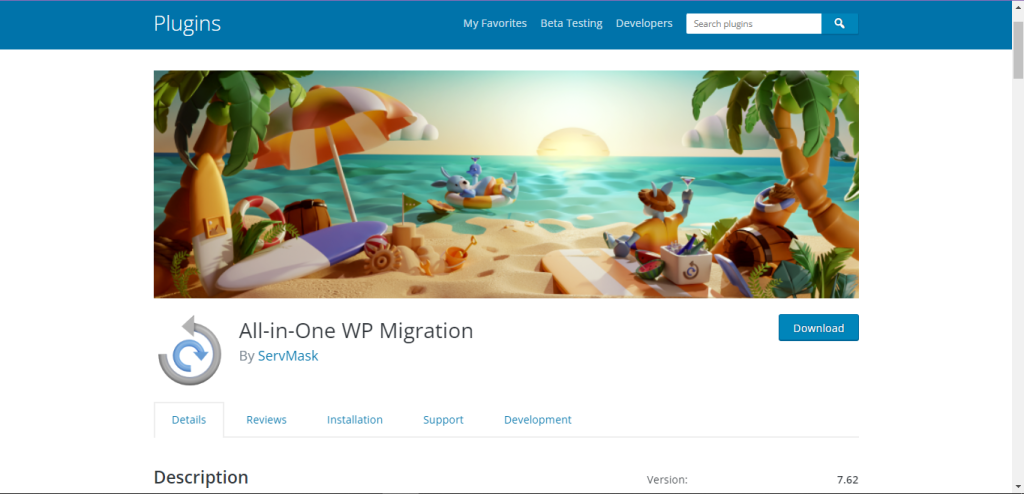 All-in-one WP Migration