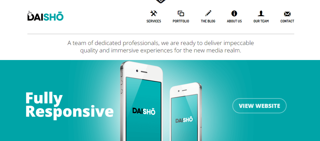 daisho - one column wordpress theme