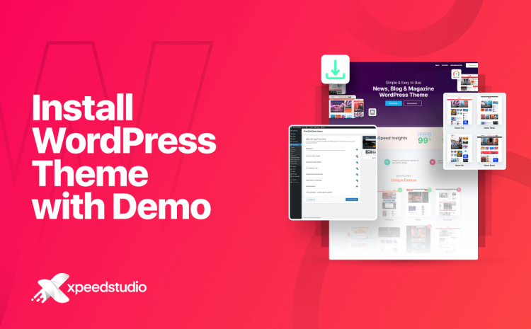 how to install WordPress theme with demo