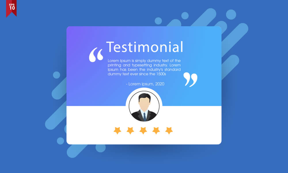 Add testimonials to make a socially proofed site