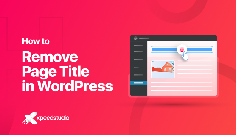 Removing Page Title in WordPress