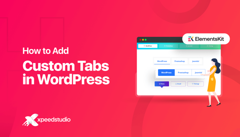 How To Add Custom Tabs In Wordpress Using Elementskit