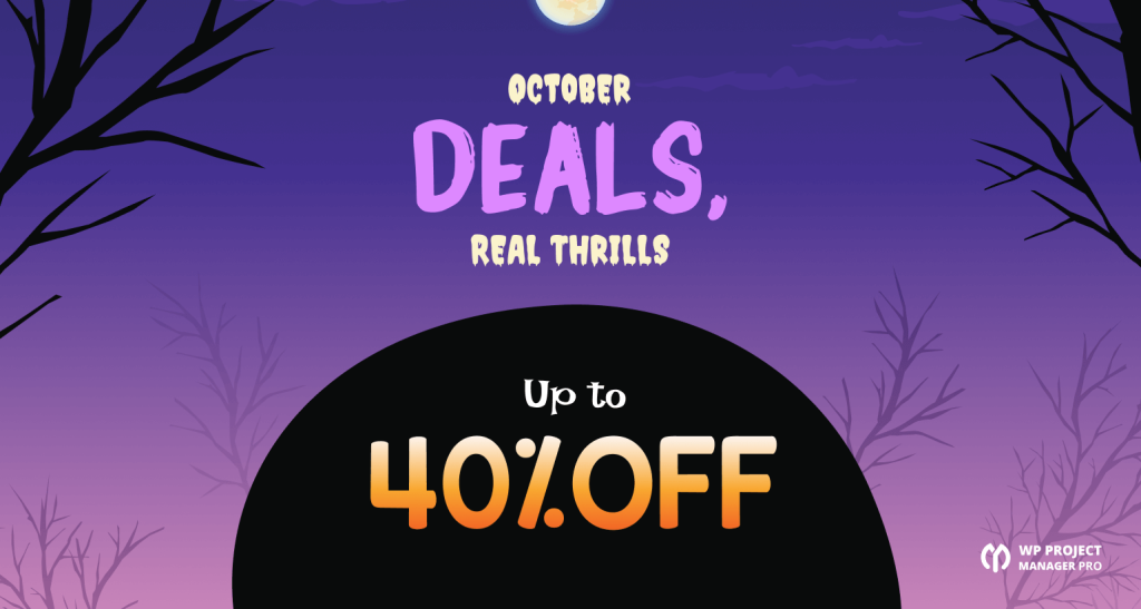 WP Project Manager Halloween Deals