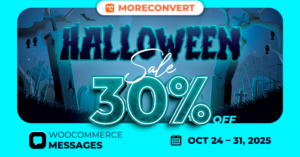 WooCommerce Messages Plugin halloween deal