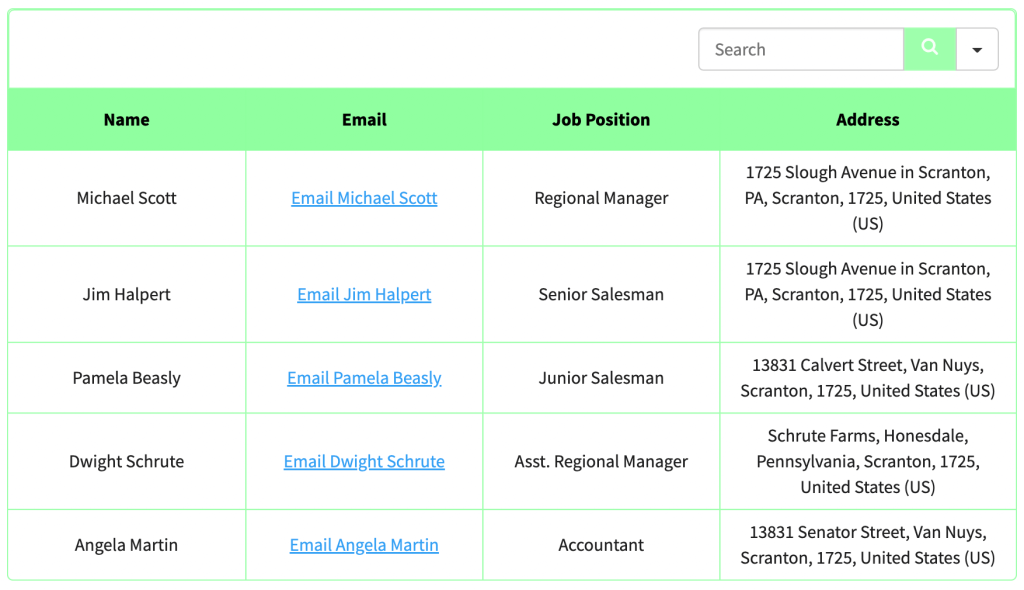 You can transform data into hyperlinks via Ninja tables