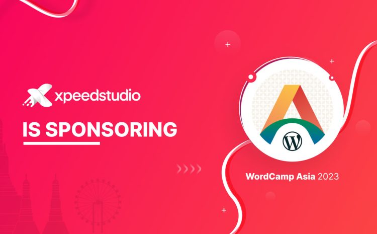 An image announcing XpeedStudio sponsorship at WordCamp Asia 2023