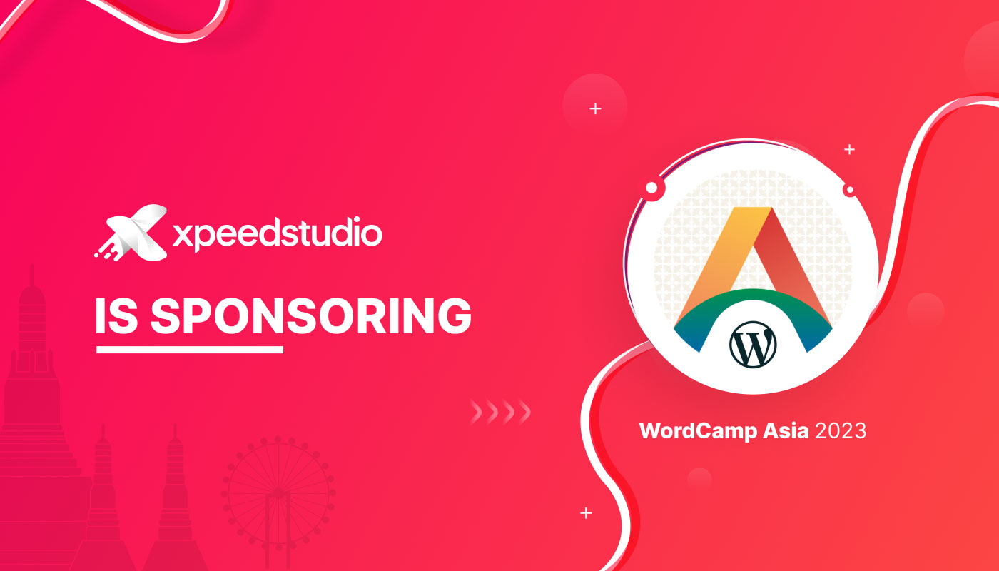 An image announcing XpeedStudio sponsorship at WordCamp Asia 2023