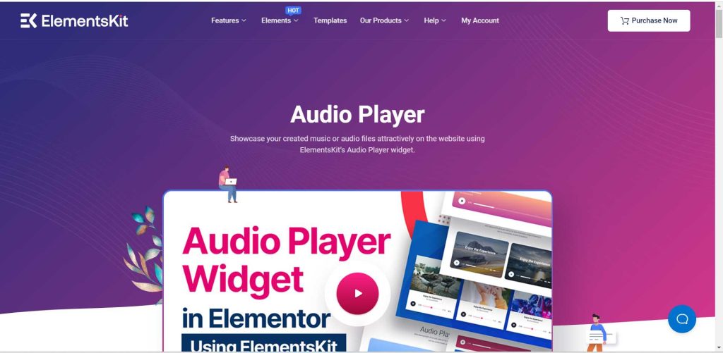 ElementsKit audio player