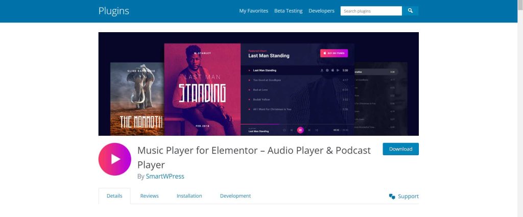 Music Player for Elementor