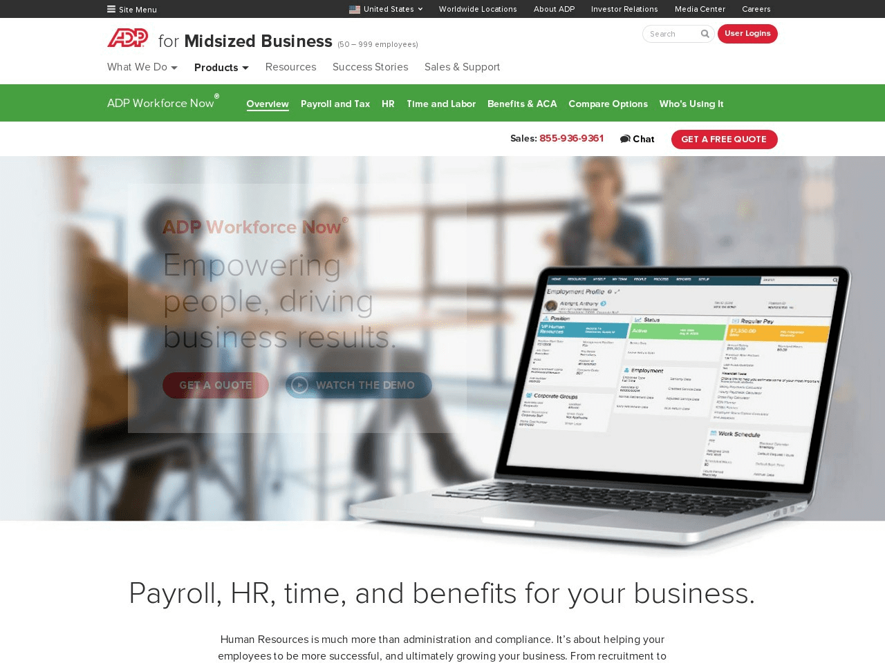 ADP Workforce Now Payroll and HR Management for Small to Mid-Sized Businesses