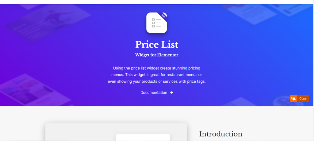 A well-designed WordPress price menu plugin