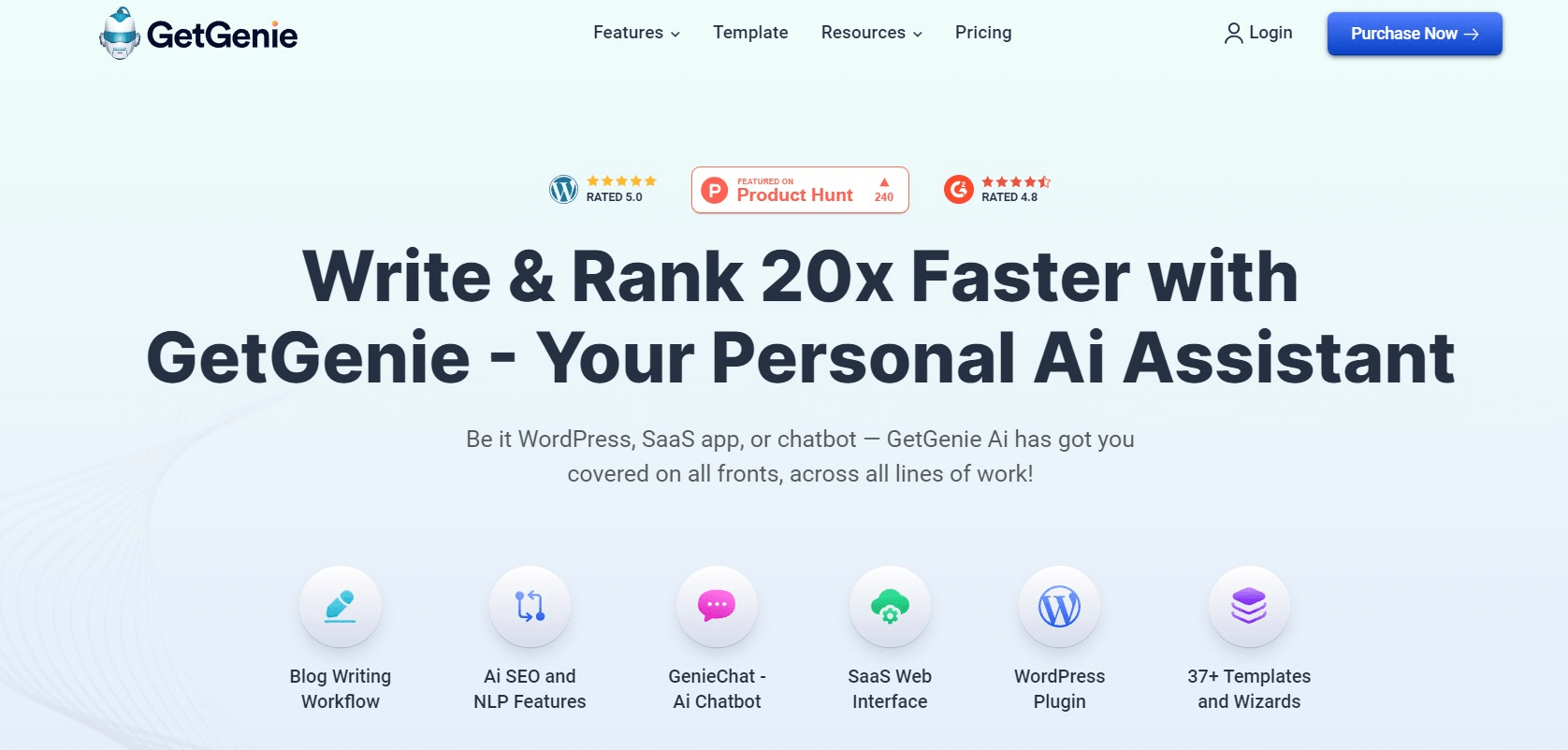 Best Ai Copywriter Free: GetGenie
