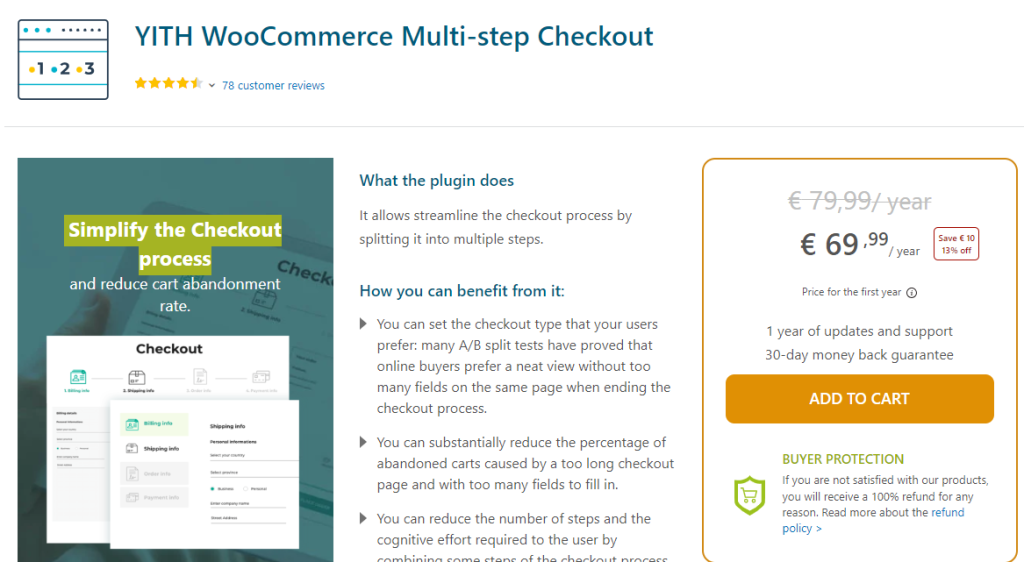 WooCommerce Multistep Checkout WordPress Plugin