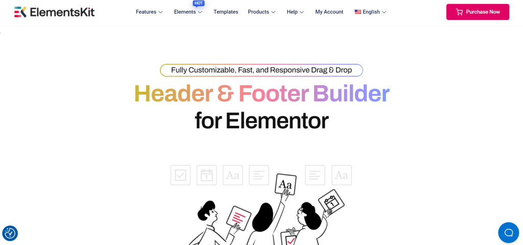 ElementsKit Elementor addon- Header and footer builder