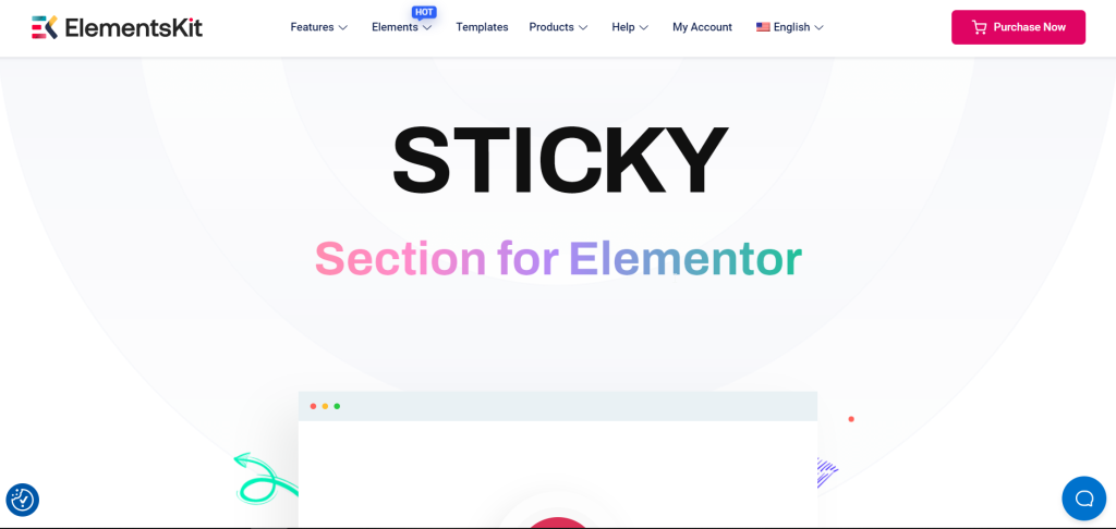 ElementsKit Elementor addon- Advanced sticky