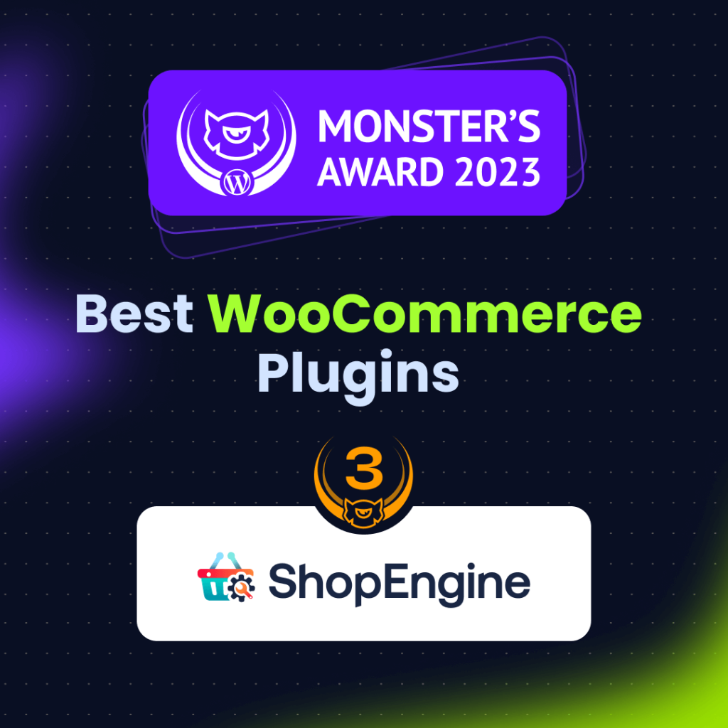 ShopEngine monster's award 2023