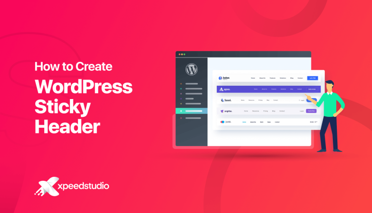 How to create sticky header in WordPress