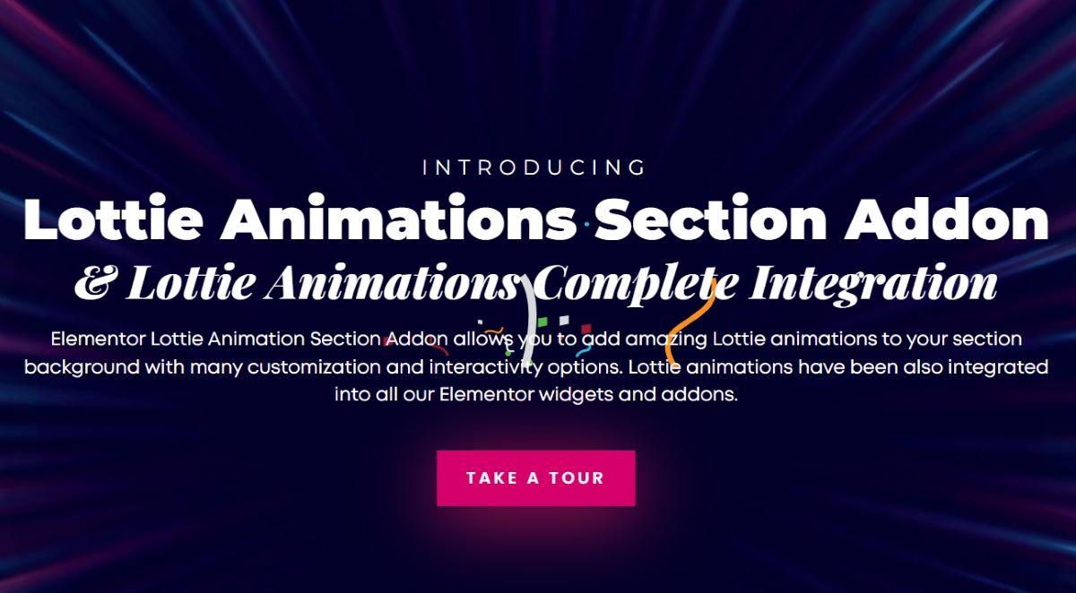 Premium Addons Lottie Animation