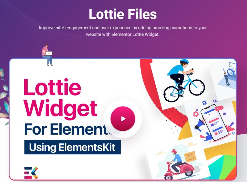 ElementsKit’s Lottie Widget
