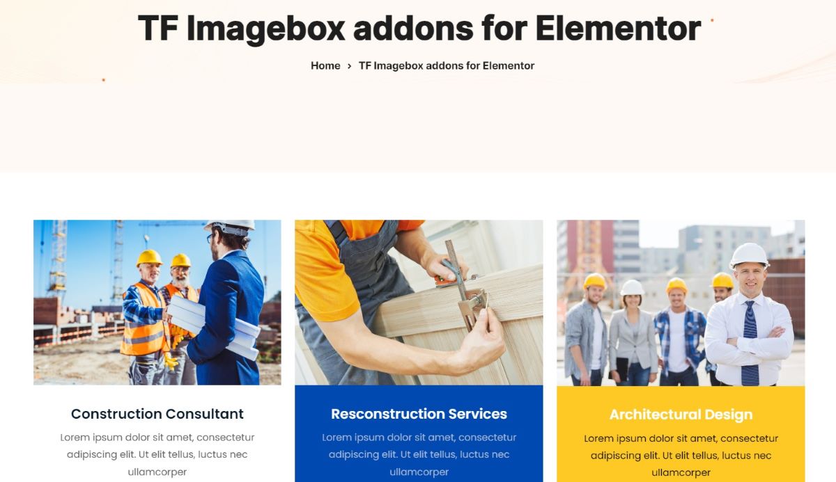 Themesflat Addons For Elementor Image Box